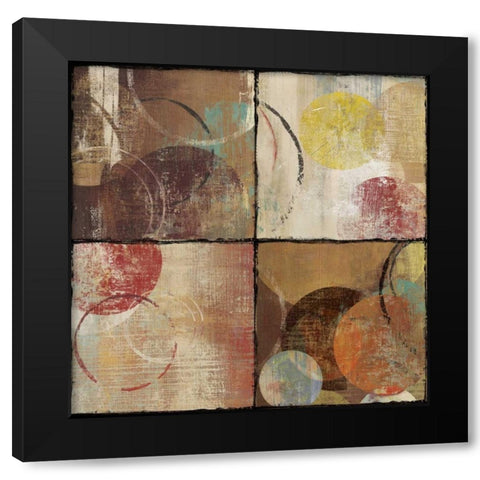 Luster I Black Modern Wood Framed Art Print with Double Matting by PI Studio