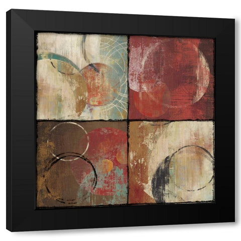 Luster II Black Modern Wood Framed Art Print with Double Matting by PI Studio