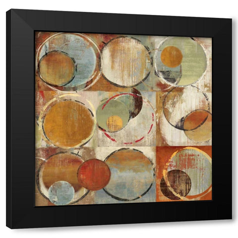 Lustre I Black Modern Wood Framed Art Print with Double Matting by PI Studio