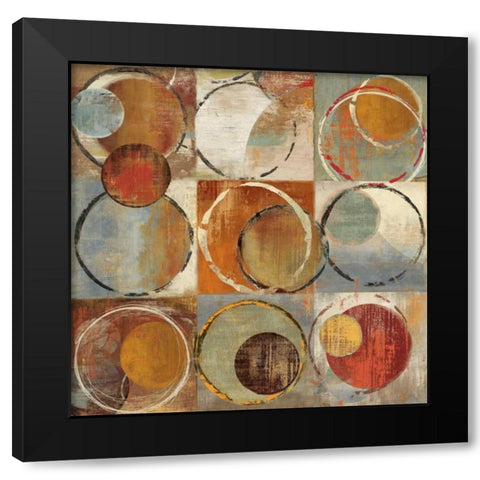 Lustre II Black Modern Wood Framed Art Print with Double Matting by PI Studio