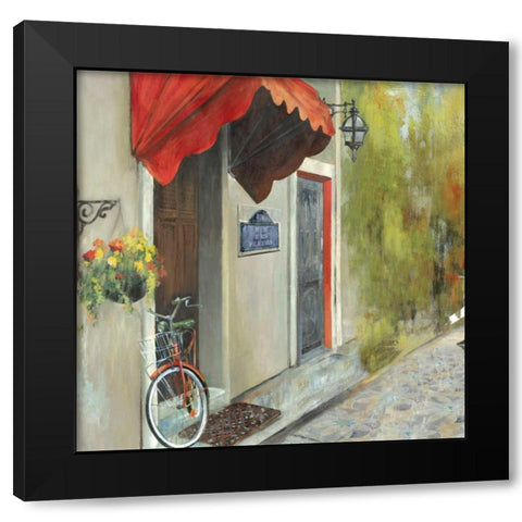 Stopping By Black Modern Wood Framed Art Print with Double Matting by PI Studio