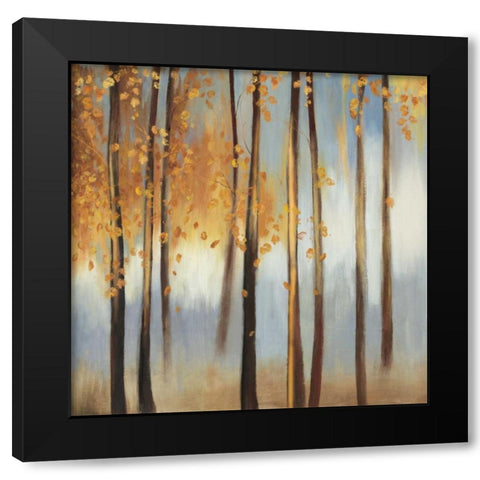 Days of Gold Black Modern Wood Framed Art Print by PI Studio