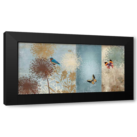 Flights of Fancy Black Modern Wood Framed Art Print with Double Matting by PI Studio