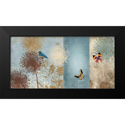 Flights of Fancy Black Modern Wood Framed Art Print by PI Studio