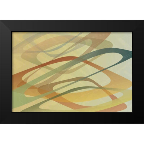 Left Field Black Modern Wood Framed Art Print by PI Studio