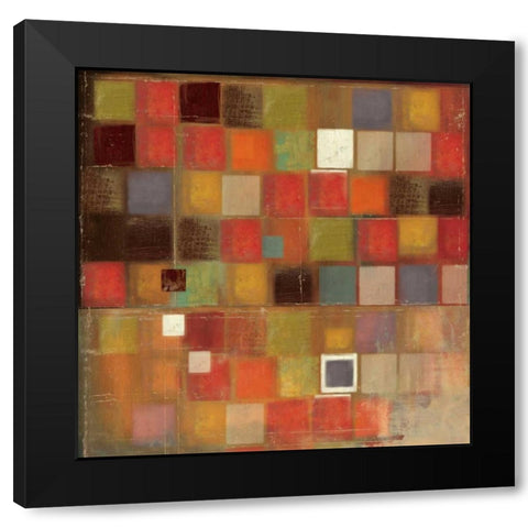 Diversified Black Modern Wood Framed Art Print with Double Matting by PI Studio