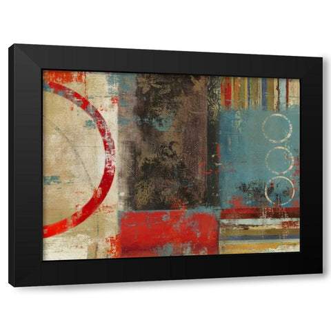 Void Black Modern Wood Framed Art Print by PI Studio