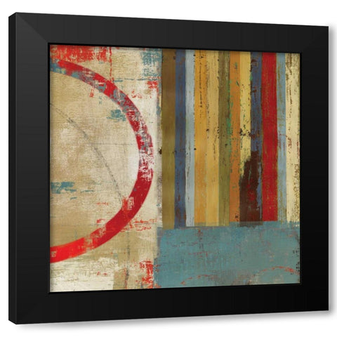 To the Left Black Modern Wood Framed Art Print by PI Studio