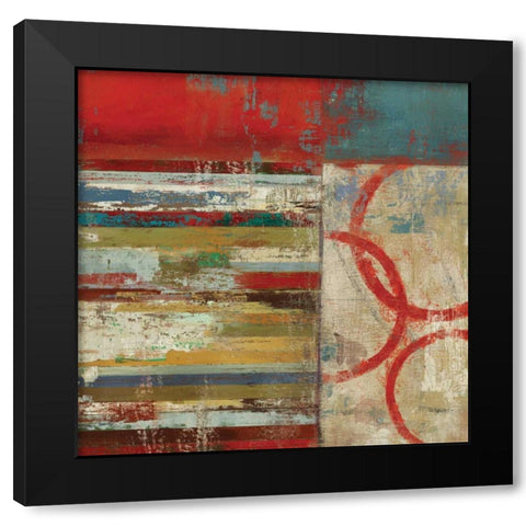 To the Right Black Modern Wood Framed Art Print by PI Studio