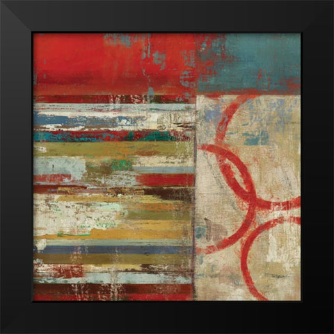 To the Right Black Modern Wood Framed Art Print by PI Studio