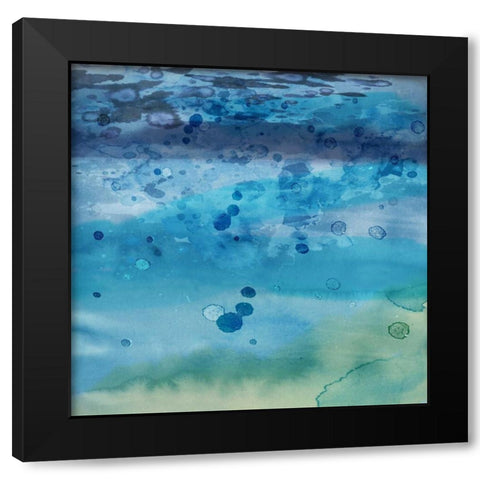 Into the Deep II Black Modern Wood Framed Art Print by PI Studio