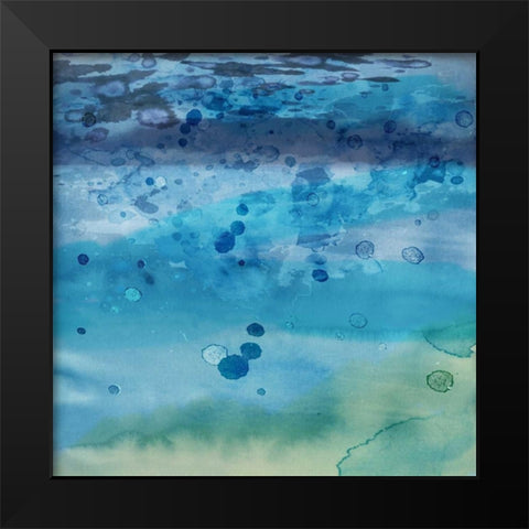 Into the Deep II Black Modern Wood Framed Art Print by PI Studio