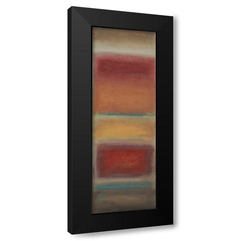 Fields Black Modern Wood Framed Art Print with Double Matting by PI Studio