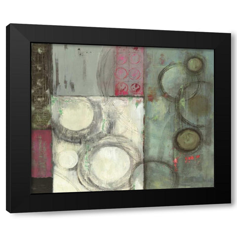 Grey in Motion Black Modern Wood Framed Art Print with Double Matting by PI Studio