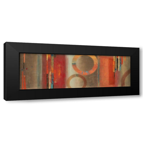 Glow Black Modern Wood Framed Art Print with Double Matting by PI Studio