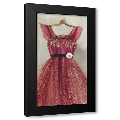 Favourite Dress Black Modern Wood Framed Art Print with Double Matting by PI Studio