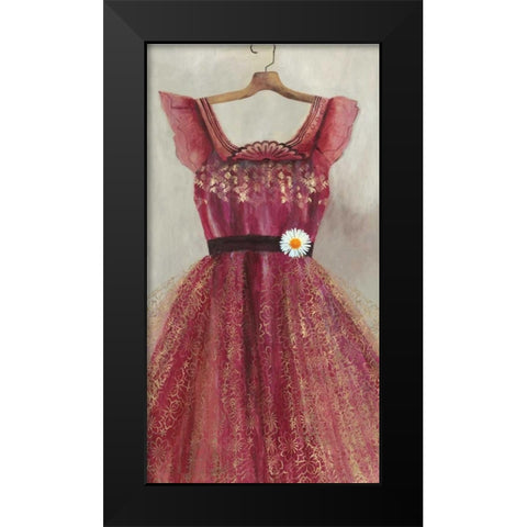 Favourite Dress Black Modern Wood Framed Art Print by PI Studio