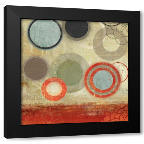 Tango I Black Modern Wood Framed Art Print with Double Matting by PI Studio