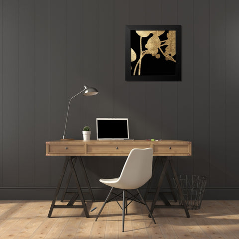 Gilded I Black Modern Wood Framed Art Print by PI Studio