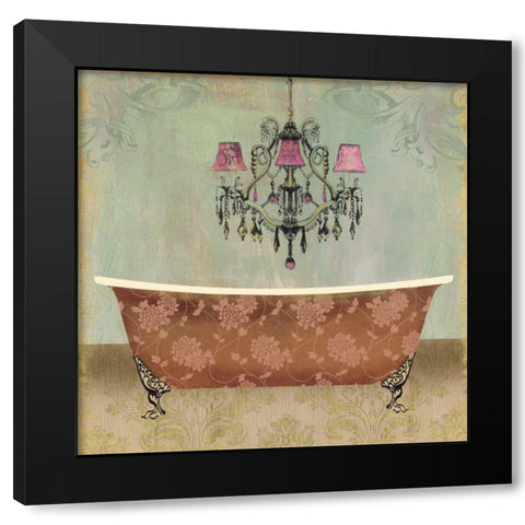 Boudoir Bath I Black Modern Wood Framed Art Print with Double Matting by PI Studio