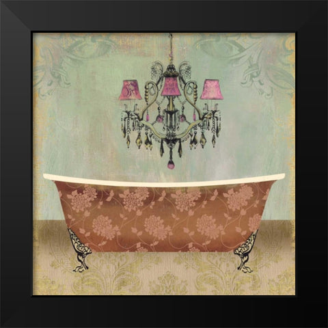 Boudoir Bath I Black Modern Wood Framed Art Print by PI Studio