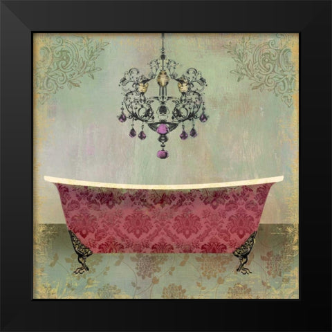 Boudoir Bath II Black Modern Wood Framed Art Print by PI Studio