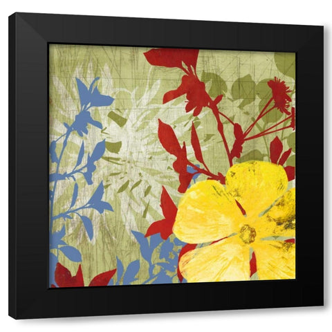 Luau Black Modern Wood Framed Art Print with Double Matting by PI Studio