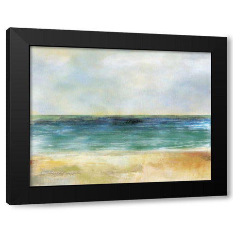 Drifting Black Modern Wood Framed Art Print with Double Matting by PI Studio