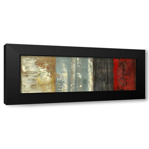 Texture Elements Black Modern Wood Framed Art Print with Double Matting by PI Studio