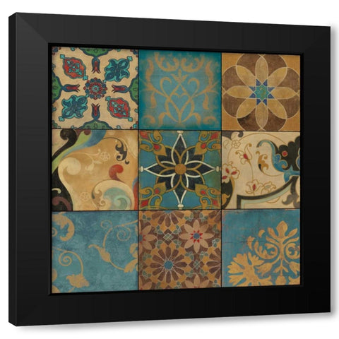 Arabian Nights I Black Modern Wood Framed Art Print with Double Matting by PI Studio