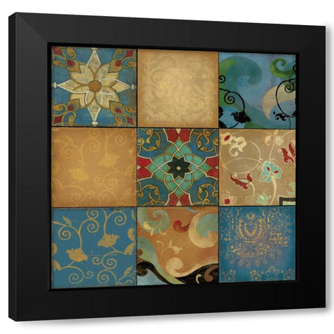 Arabian Nights II Black Modern Wood Framed Art Print with Double Matting by PI Studio