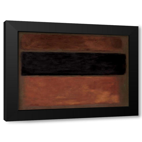 Copper Rush Black Modern Wood Framed Art Print with Double Matting by PI Studio