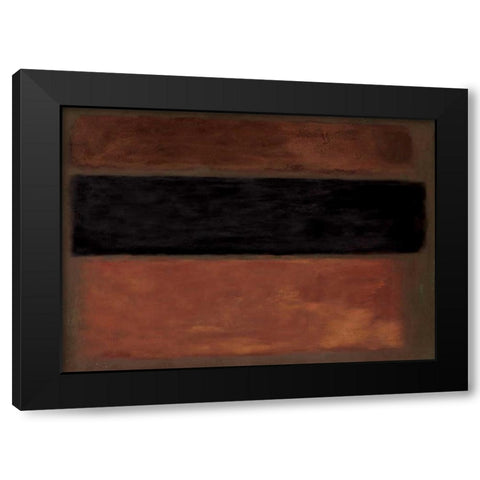 Copper Rush Black Modern Wood Framed Art Print by PI Studio