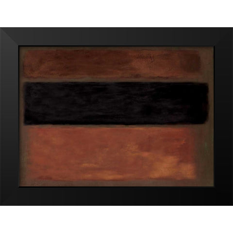 Copper Rush Black Modern Wood Framed Art Print by PI Studio