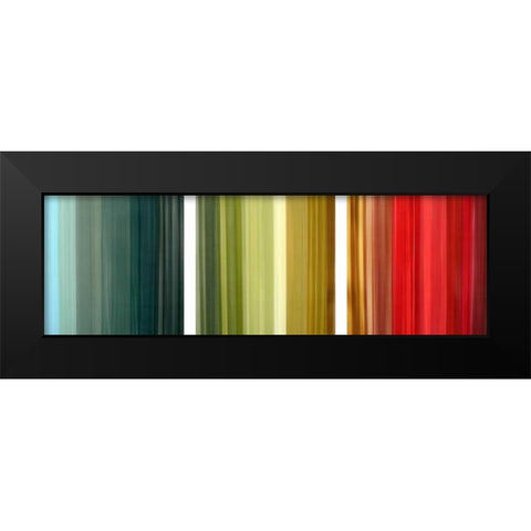 Aurora Lights Black Modern Wood Framed Art Print by PI Studio