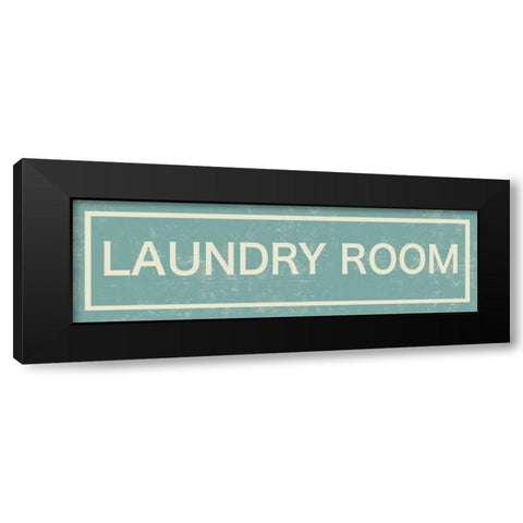 Laundry Room Black Modern Wood Framed Art Print by PI Studio