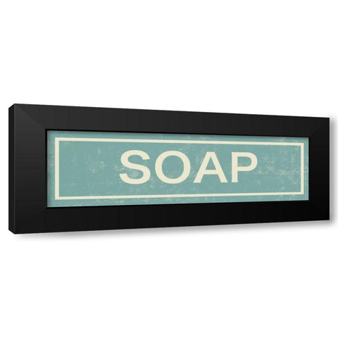 Soap Black Modern Wood Framed Art Print with Double Matting by PI Studio