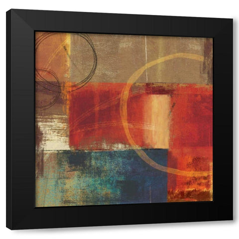 Afrika Black Modern Wood Framed Art Print with Double Matting by PI Studio