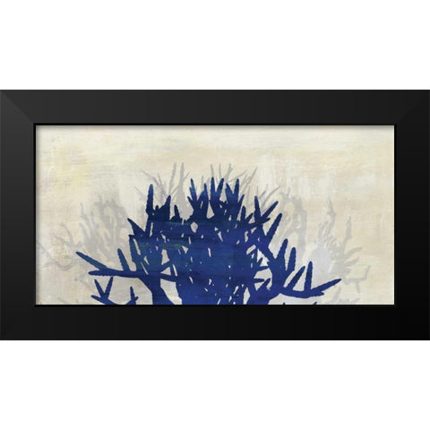 Ink Coral I Black Modern Wood Framed Art Print by PI Studio