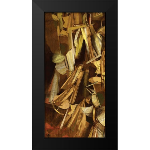 Dynamic I Black Modern Wood Framed Art Print by PI Studio