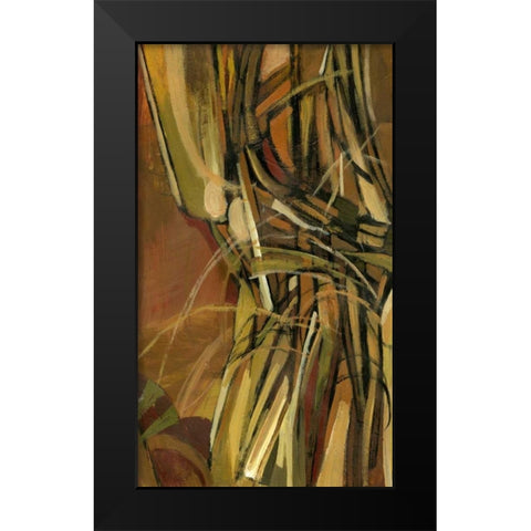 Dynamic II Black Modern Wood Framed Art Print by PI Studio