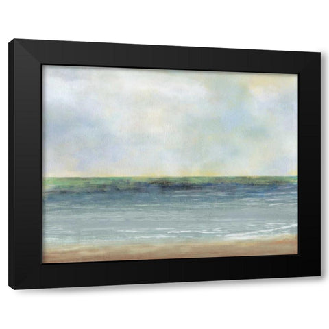 Ocean Breeze Black Modern Wood Framed Art Print with Double Matting by PI Studio