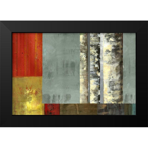 Silver Creek Black Modern Wood Framed Art Print by PI Studio