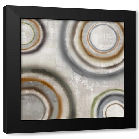 Nebulous II Black Modern Wood Framed Art Print with Double Matting by PI Studio