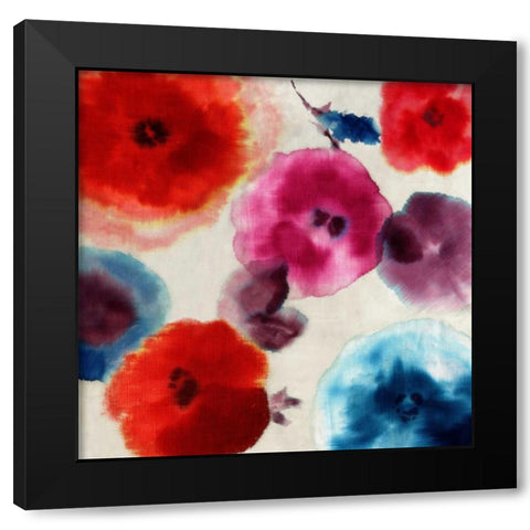 Roma Black Modern Wood Framed Art Print with Double Matting by PI Studio