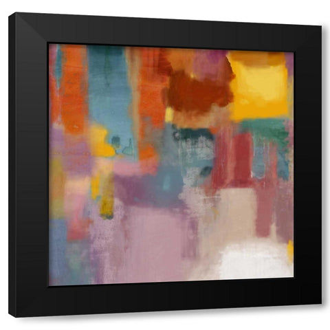 Water Black Modern Wood Framed Art Print with Double Matting by PI Studio