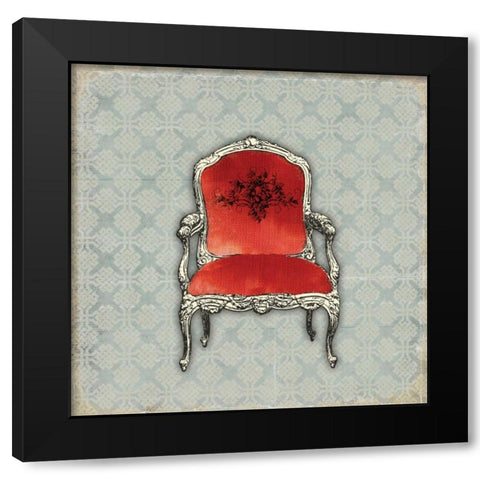 BergÃ¨re II Black Modern Wood Framed Art Print with Double Matting by PI Studio