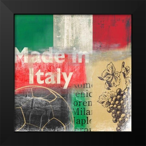 Italy Black Modern Wood Framed Art Print by PI Studio