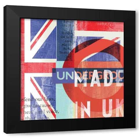 UK Black Modern Wood Framed Art Print with Double Matting by PI Studio