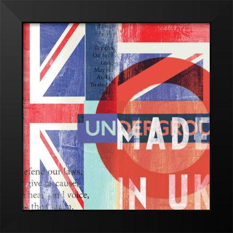 UK Black Modern Wood Framed Art Print by PI Studio